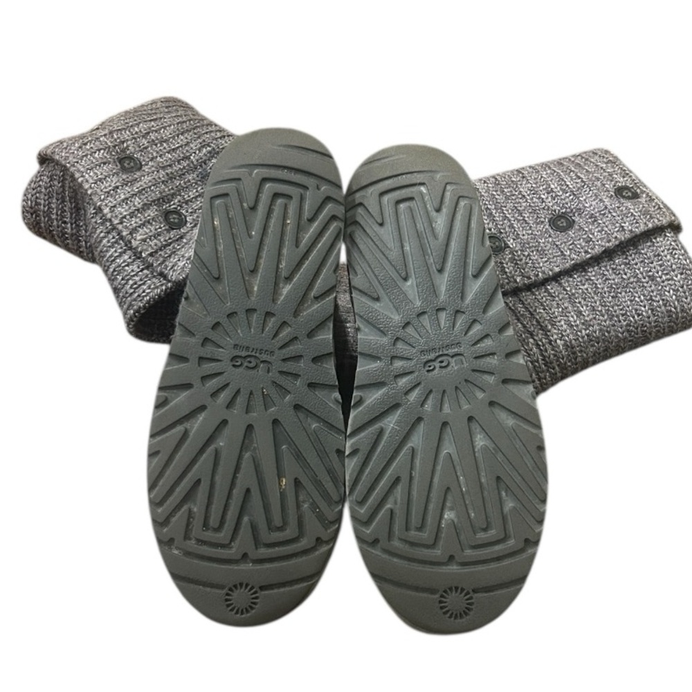 UGG Classic Cardy Boot 5819 Shearling Bootie Grey  Size 8 - Picture 9 of 11